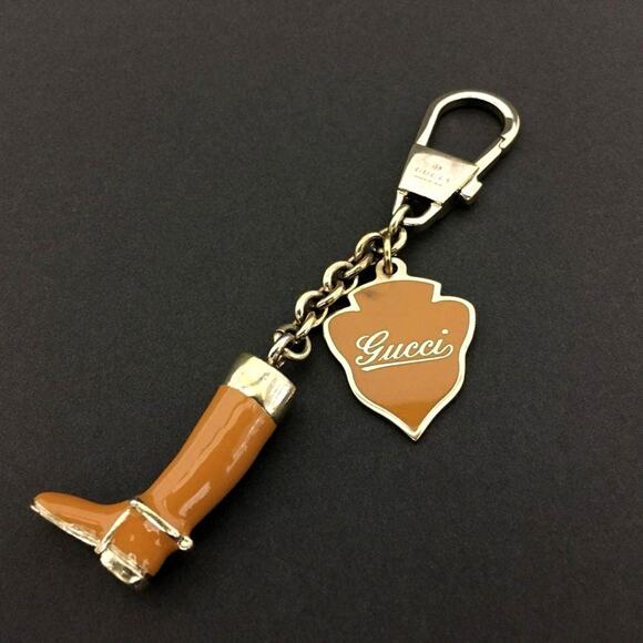 Authentic Gucci Boot Keychain – Brown & Gold - Picture 2 of 7